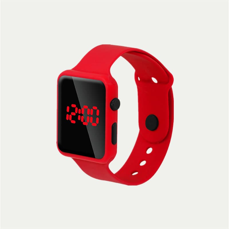 Apple, electronic square watch battery, (Physicals), Birthday gift 1