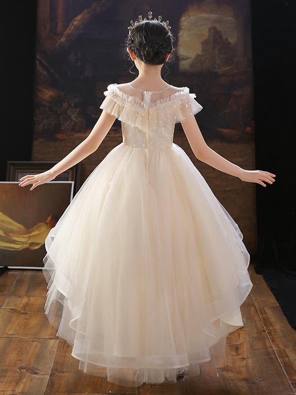Spring small princess costume, skirt, wedding dress, piano performance costume, western style, tutu skirt 3