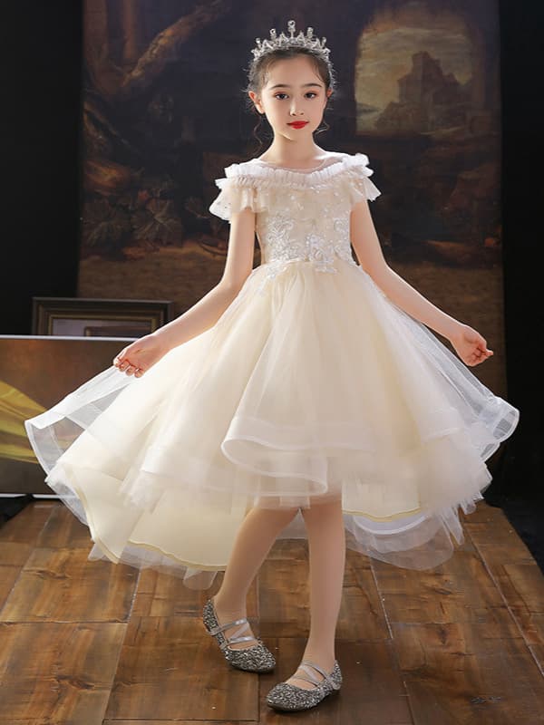 Spring small princess costume, skirt, wedding dress, piano performance costume, western style, tutu skirt 5