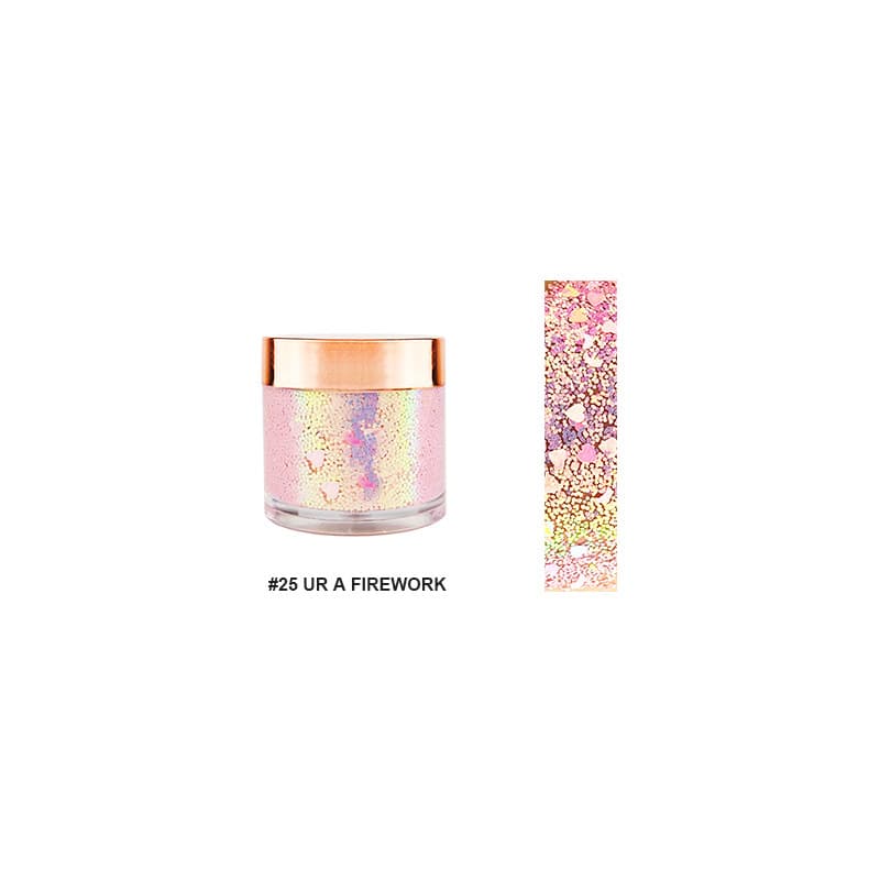 Cross -border beauty neutral no logo colorful stage makeup, glittering powder eye shadow cream Eyeshadow body sequins 4