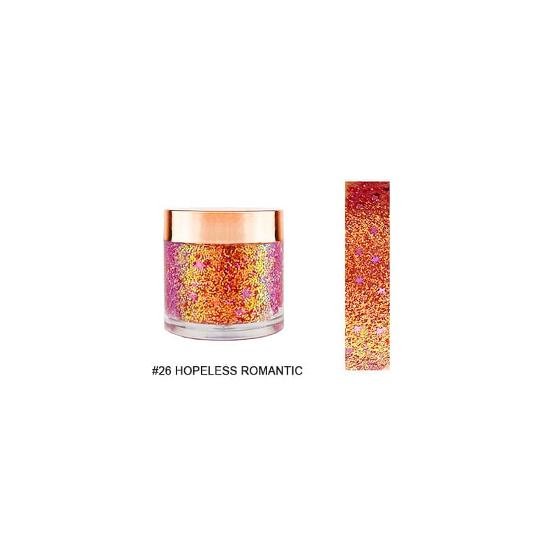 Cross -border beauty neutral no logo colorful stage makeup, glittering powder eye shadow cream Eyeshadow body sequins 5