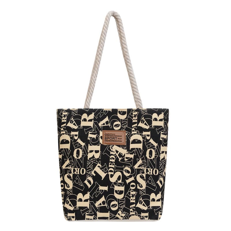 Shoulder bag, shopping bag, capacious one-shoulder bag, city style, Korean style 5