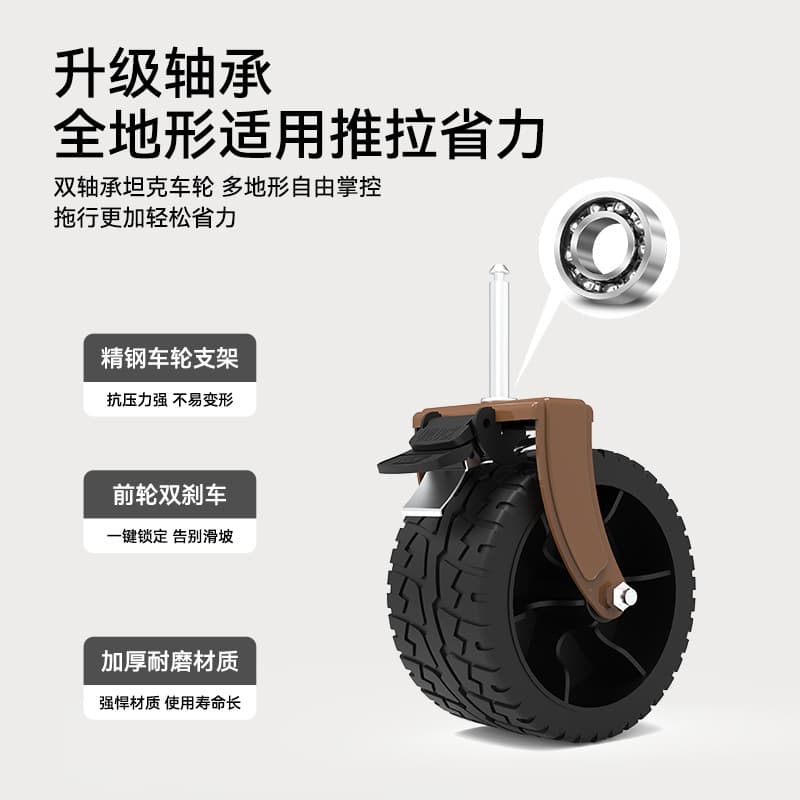 Travel handheld folding cart for camping, camper van 4