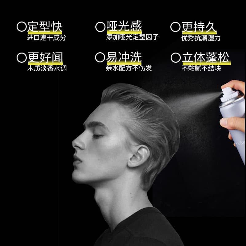 Luoduishi Men's Strong Hold Hair Spray 420ml 3
