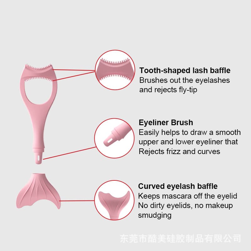 Foreign Trade New Beauty Tool Eyeline Makeup Card mascara baffle silicone eyeliner auxiliary 3
