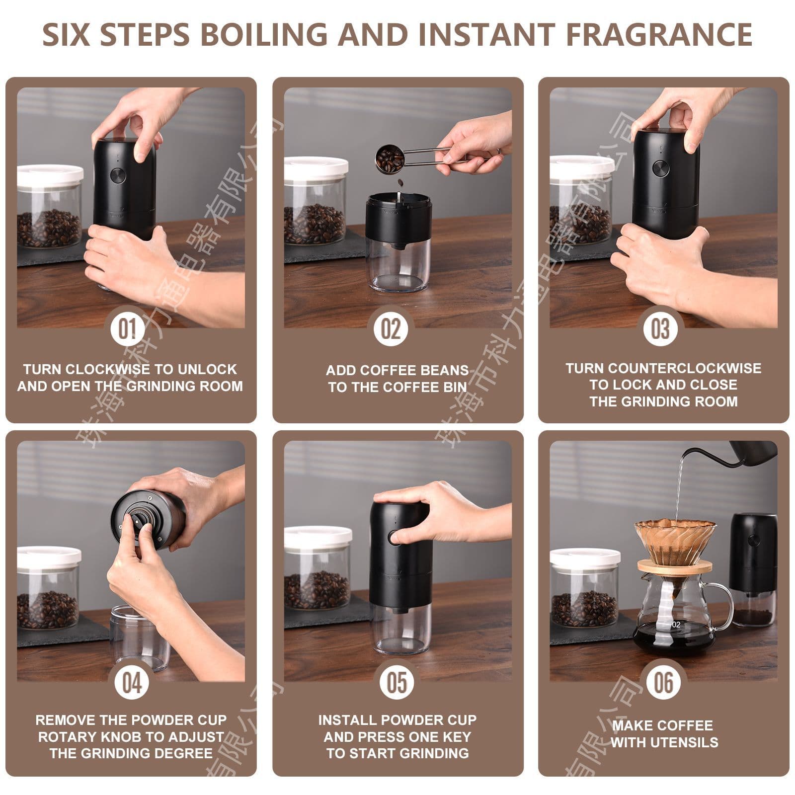Kelihui Handheld Electric Coffee Grinder 3