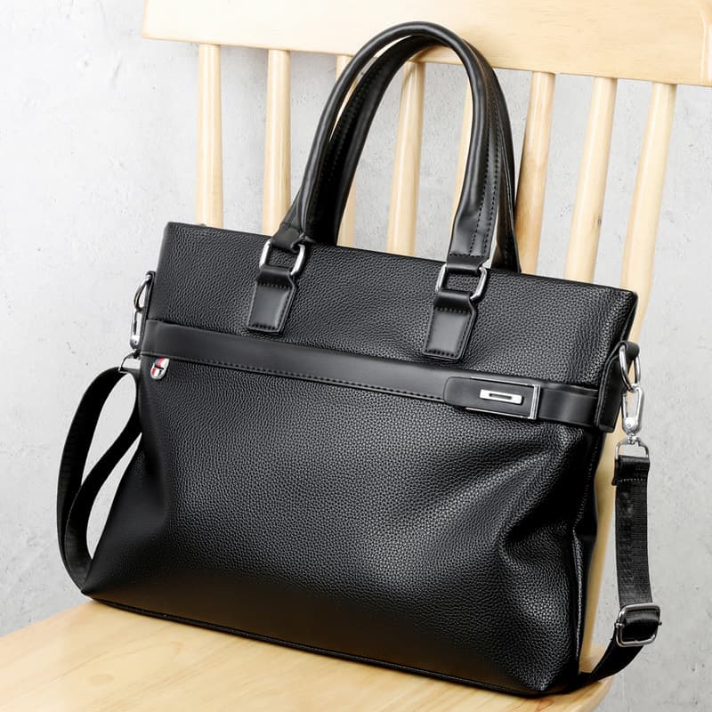 Capacious wear-resistant laptop, one-shoulder bag, bag strap, business version 4