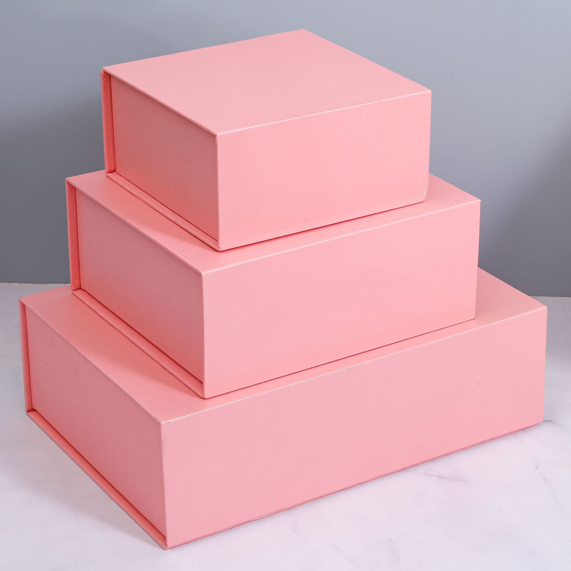 Rectangular gift box, fuchsia tea cup, Birthday gift 1