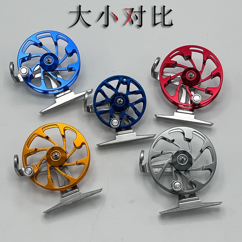 All-Metal Fishing Reel - Ice Fishing Wheel with Flying Fish Hook 1