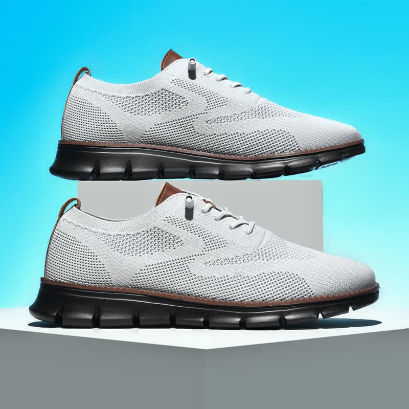2023 British style men's shoes summer breathable sneakers Flying weaving shoe men's cross -border large size 48 yards running shoes 2
