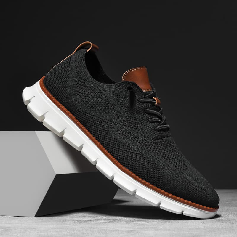 2023 British style men's shoes summer breathable sneakers Flying weaving shoe men's cross -border large size 48 yards running shoes 3