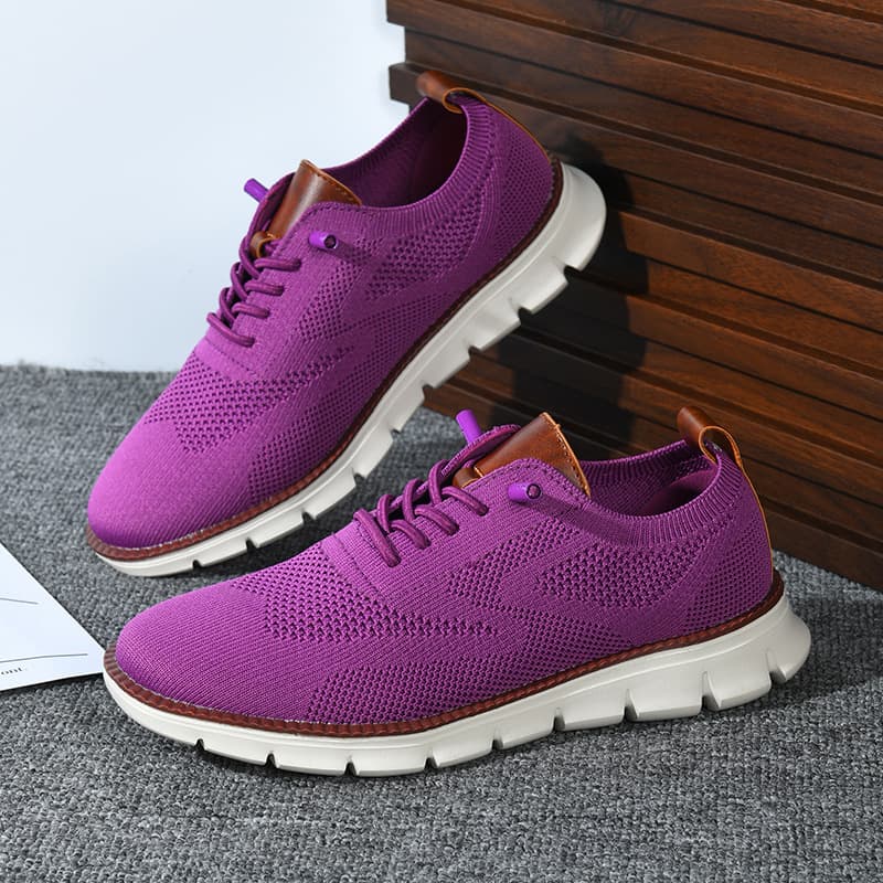 2023 British style men's shoes summer breathable sneakers Flying weaving shoe men's cross -border large size 48 yards running shoes