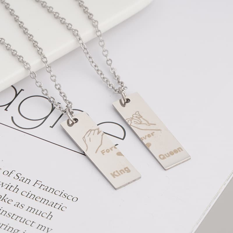 (Cross-border trading), necklace with letters stainless steel for St. Valentine's Day, for beloved, Birthday gift 2