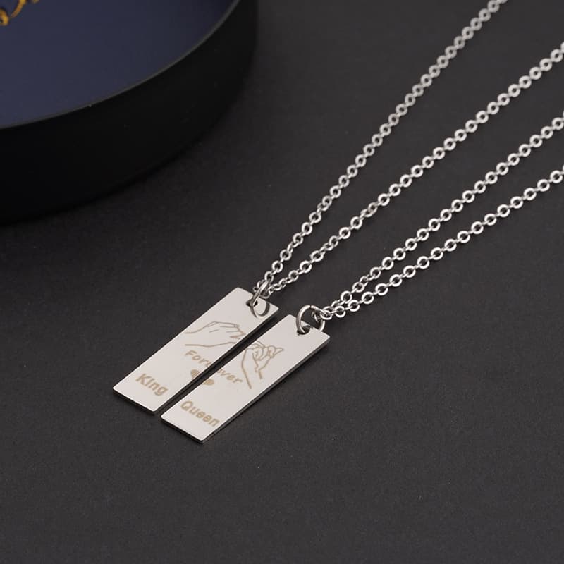 (Cross-border trading), necklace with letters stainless steel for St. Valentine's Day, for beloved, Birthday gift 4
