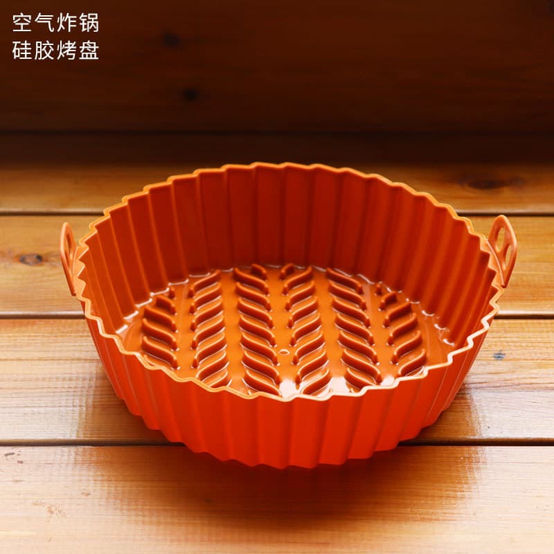 Air fryer silicone baking pan Baking lining Fryer silicone tray AirFryerSiliconePot 1