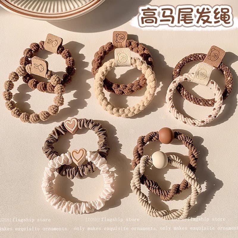 Hair rope with pigtail, ponytail, hair accessory, high-quality style 1