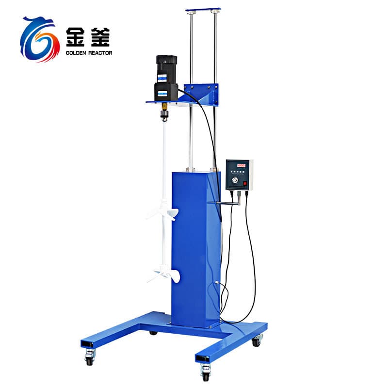 Yuhua manufacturer's lifting electric mixer laboratory variable frequency adjustment number shows high power electric mixer 5