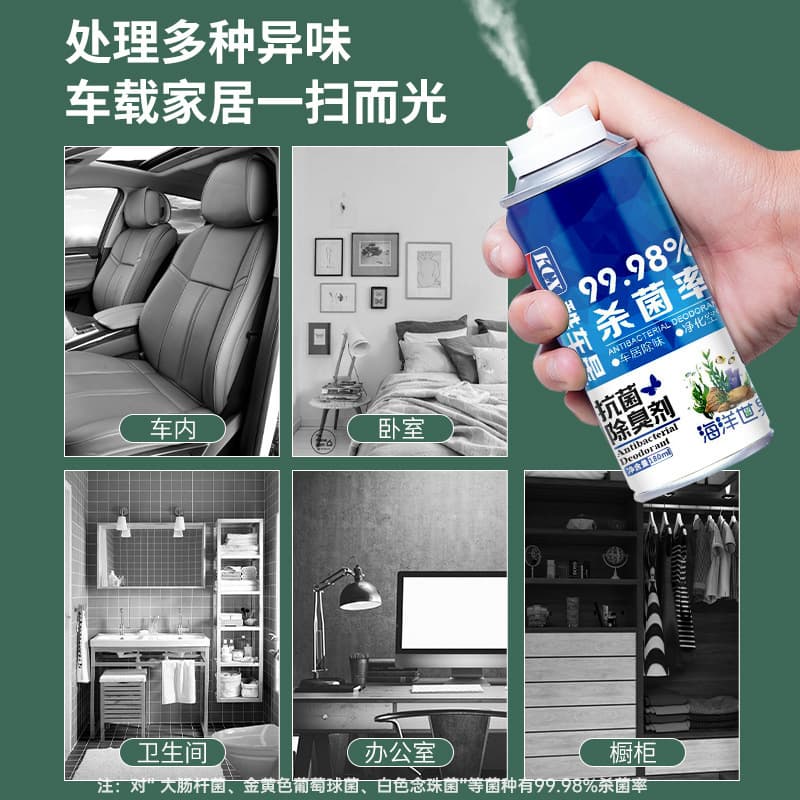 Deodorant, antibacterial spray, aerosol for auto, fresh perfume, aromatherapy 3
