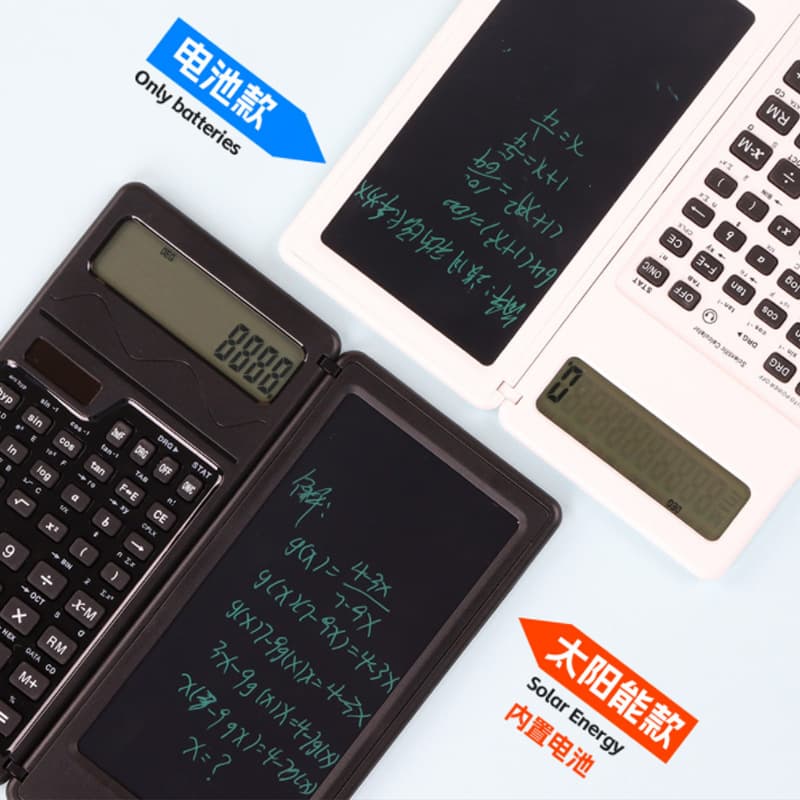 New solar calculator handwriting board Student office business Portable scientific function calculator office supplies 4