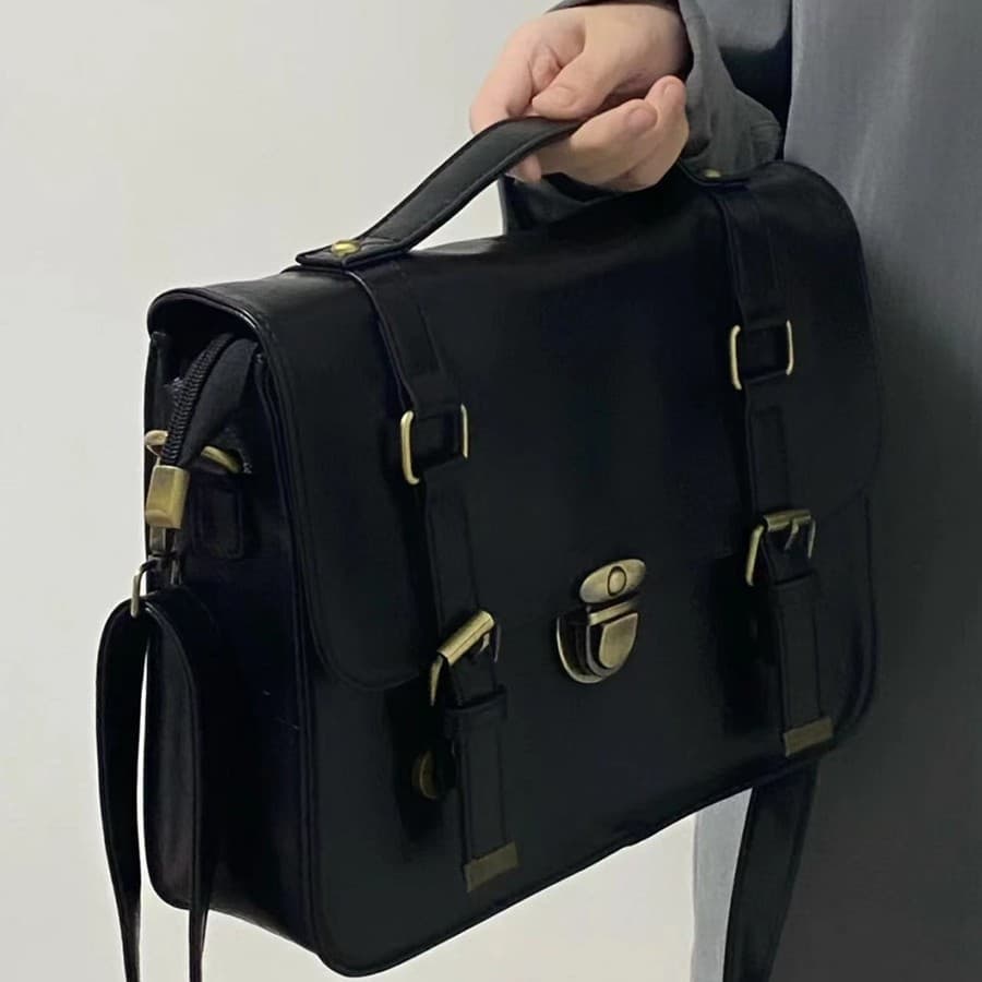 School bag, demi-season retro backpack, shoulder bag 3