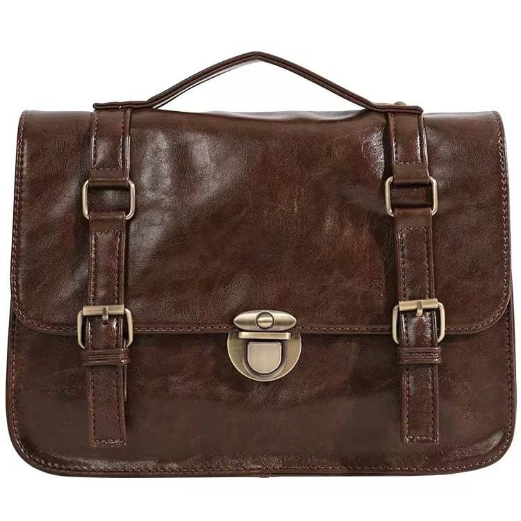 School bag, demi-season retro backpack, shoulder bag 5