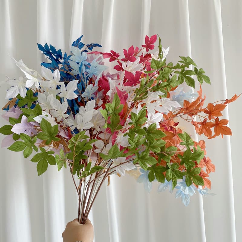 Silk Printing Fairview Smoil Simulation Green Leaf Artificial Flower Wedding Decoration Wedding Hall Ceiling Quotes Fake Flower Simulation Green Plants 2