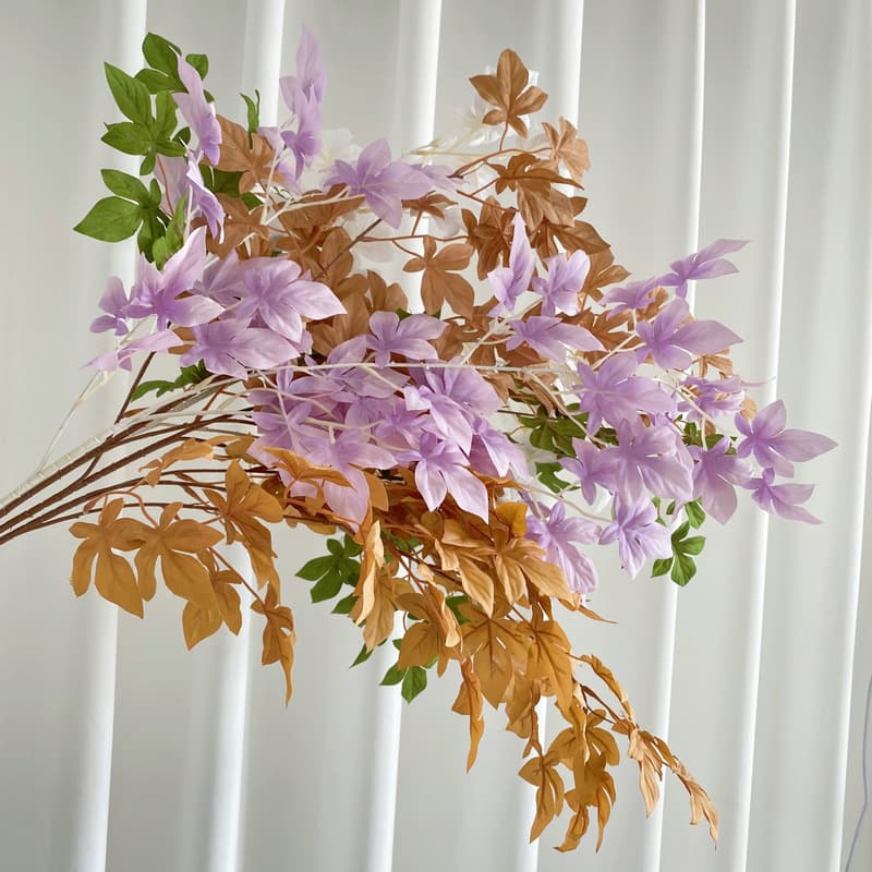 Silk Printing Fairview Smoil Simulation Green Leaf Artificial Flower Wedding Decoration Wedding Hall Ceiling Quotes Fake Flower Simulation Green Plants 3