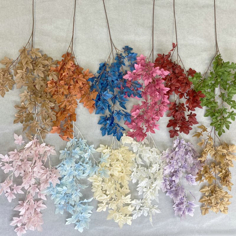 Silk Printing Fairview Smoil Simulation Green Leaf Artificial Flower Wedding Decoration Wedding Hall Ceiling Quotes Fake Flower Simulation Green Plants 4