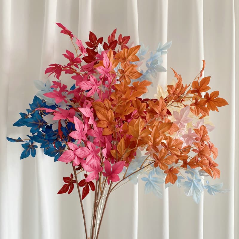 Silk Printing Fairview Smoil Simulation Green Leaf Artificial Flower Wedding Decoration Wedding Hall Ceiling Quotes Fake Flower Simulation Green Plants