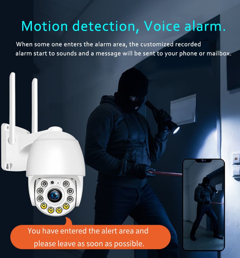 1080p HD WIFI CCTV Safety System Round Ding Camera outdoor Network Wireless Monitoring Family 3
