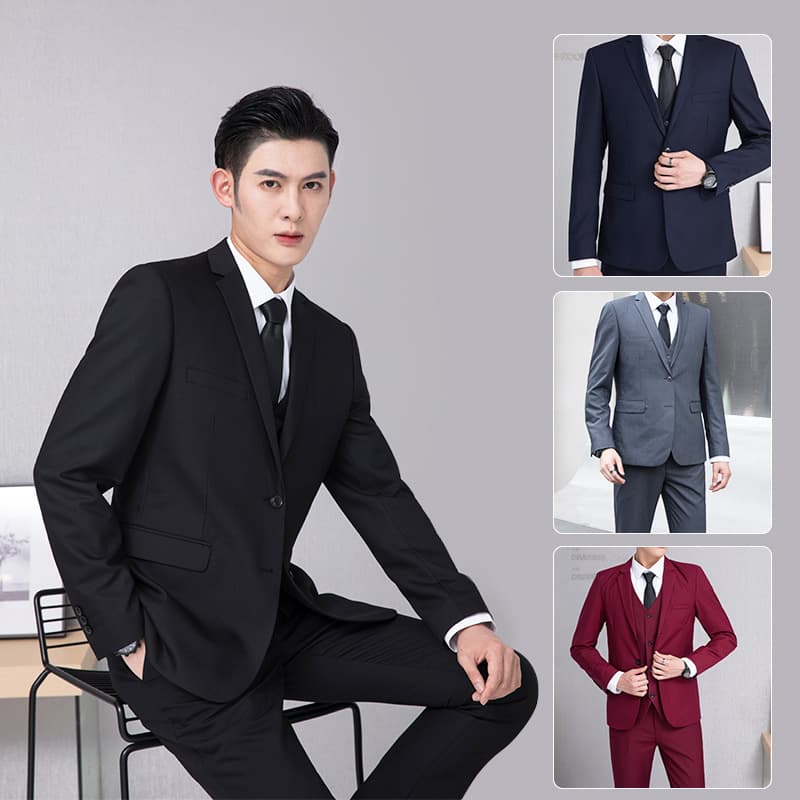 Universal set, autumn demi-season classic suit jacket, 3 piece set, Korean style 1
