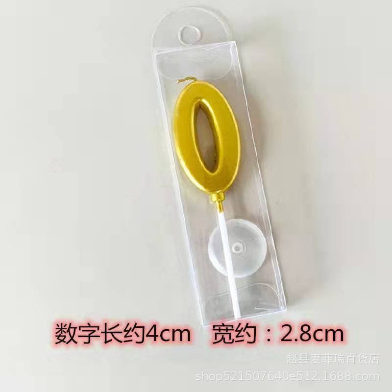Digital birthday candle gold plating cake, candle free shipping baby, old -age manufacturer spot parts products, digital candles 4