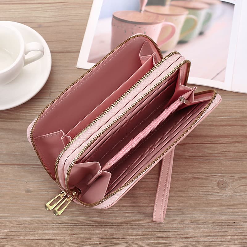Wallet, long universal shoulder bag, fashionable card holder with zipper, small clutch bag, city style 3