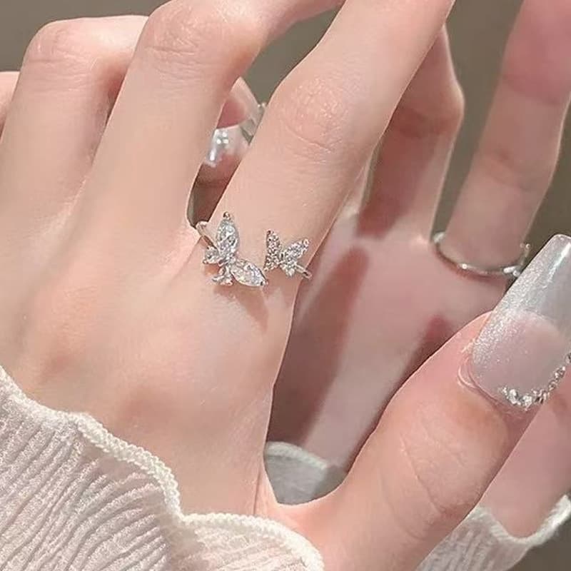 (Cross-border trading), ring, accessory with zircon, European style, light luxury style 1