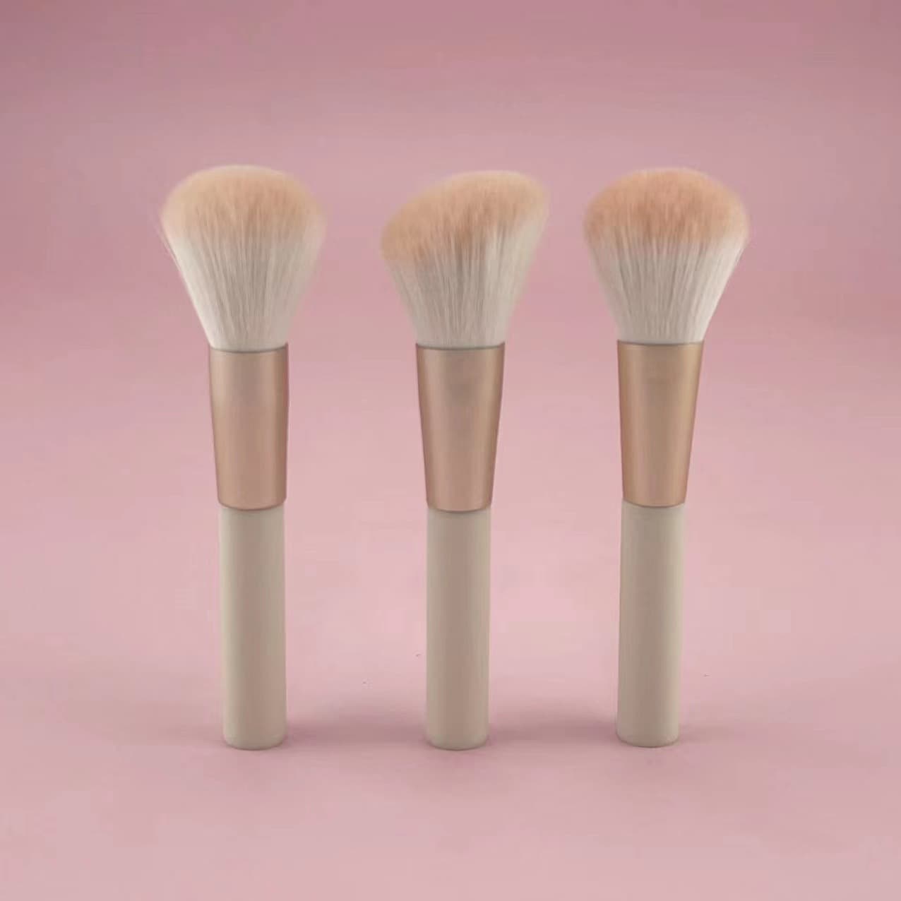 Handheld short loose powder, face blush, cosmetic brush, makeup primer 3