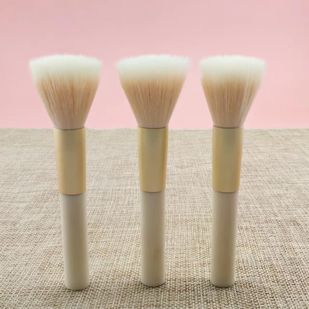 Handheld short loose powder, face blush, cosmetic brush, makeup primer 4