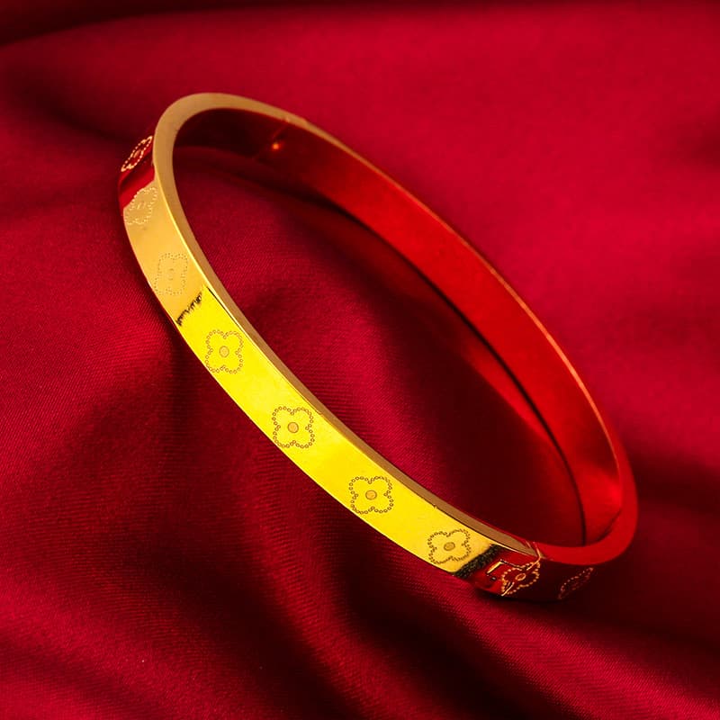 Vietnamese Sand Gold Block Bracelet Fashion Women's Bracelet Wholesale Live Send Jewelry Jewelry 2