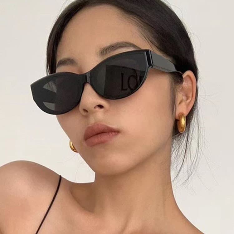 (Cross-border trading), black glasses, sunglasses solar-powered, cat's eye 3