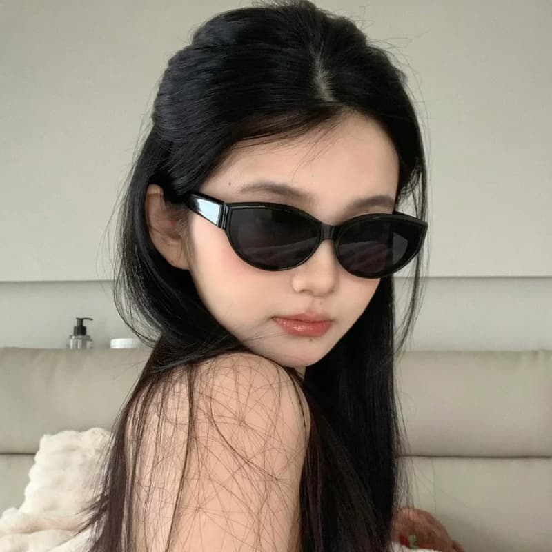 (Cross-border trading), black glasses, sunglasses solar-powered, cat's eye 1