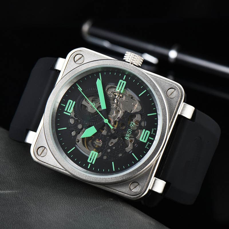 (Cross-border trading), universal mechanical watch, men's square belt 4