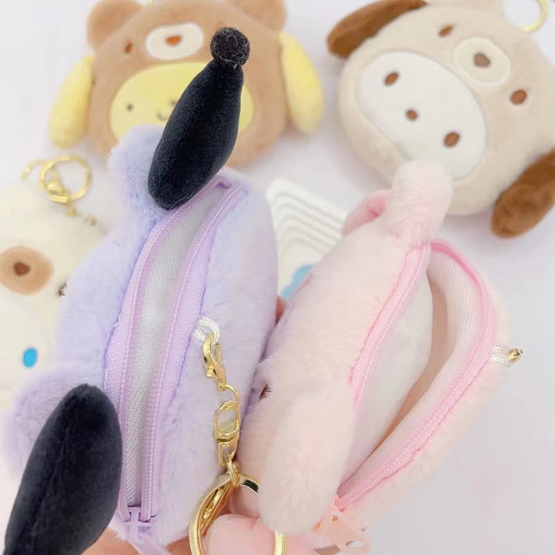 Sanrio, Japanese wallet, organizer bag, keychain, with little bears 3
