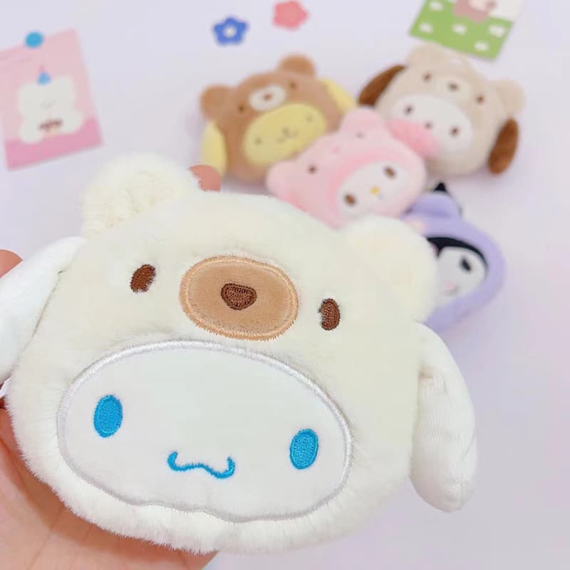 Sanrio, Japanese wallet, organizer bag, keychain, with little bears 4