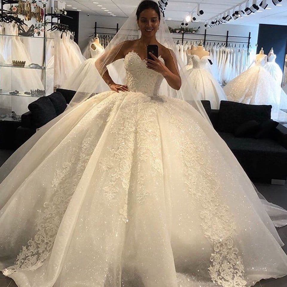 Elegant shiffon wedding dress, lace small princess costume for bride, graduation party 2
