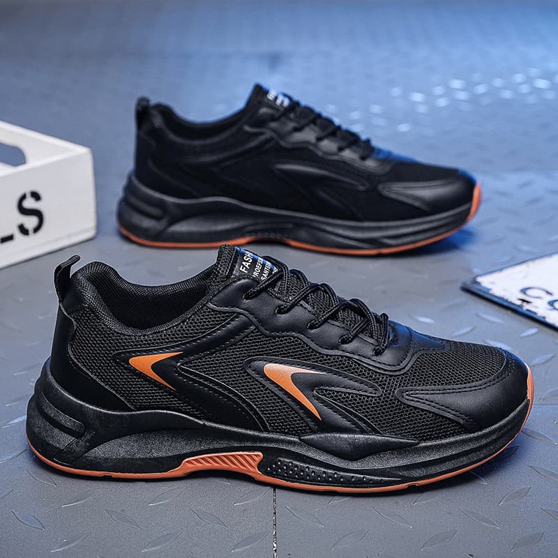 Summer breathable sneakers platform for students, trend universal casual footwear, summer 2024, for running 4