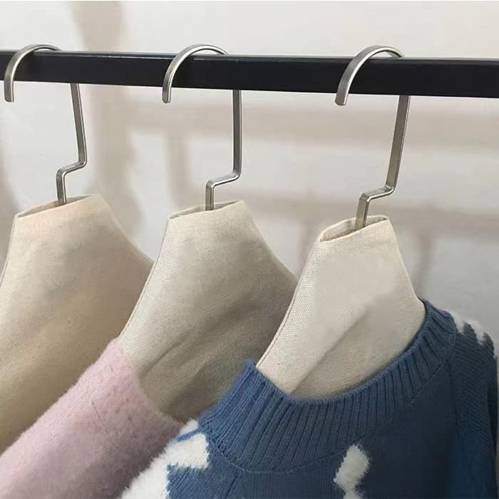 Non-slip cotton hanger, dustproof lanyard holder, storage system for traveling, cotton and linen, with your logo imprint 2