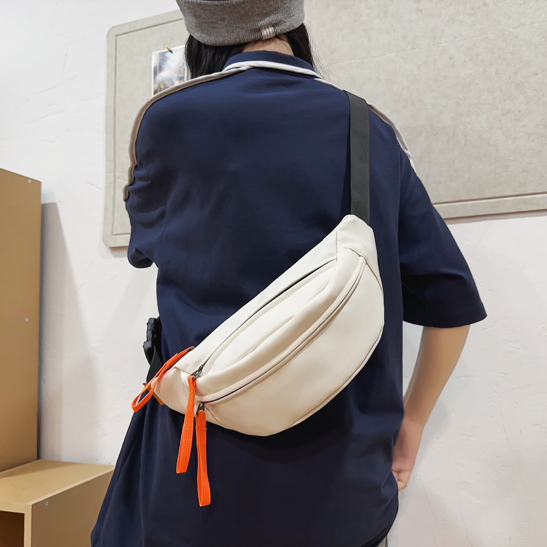 Chest bag, small bag, Japanese waterproof bag, casual sports men's shoulder bag, belt bag, custom-made, with your logo imprint 1