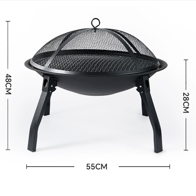 Tea-cooked stove set, full set of indoor large-sized barbecue stove, winter courtyard wood stove, charcoal fire barbecue table 5