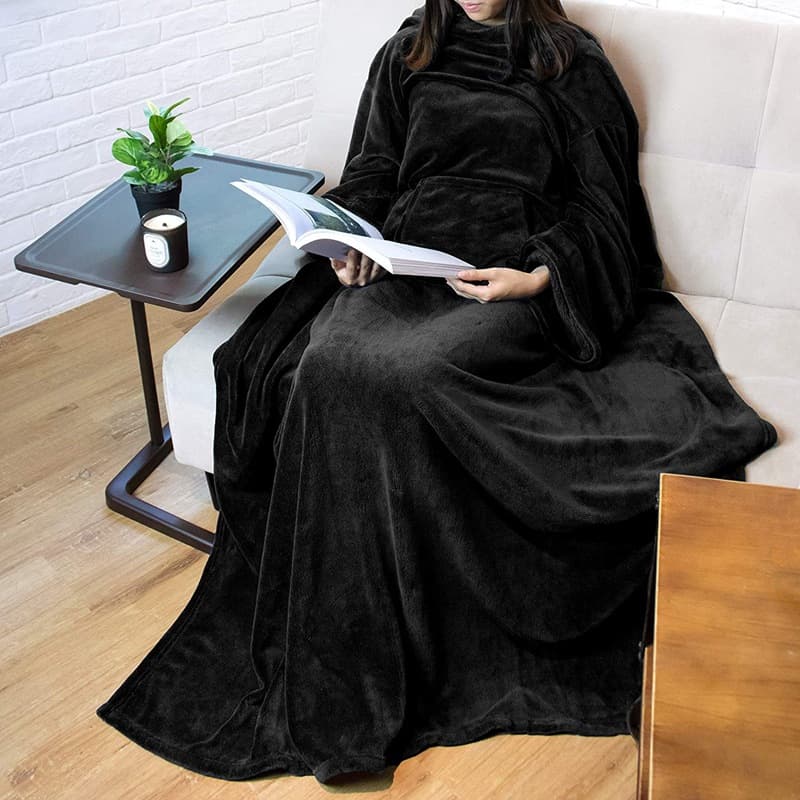 Functional TV large tv static blanket lazy flange sleeve blanket multi -function can wear Amama blanket 2