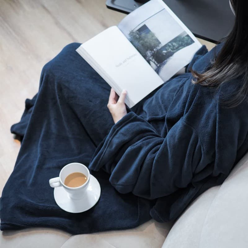 Functional TV large tv static blanket lazy flange sleeve blanket multi -function can wear Amama blanket 3