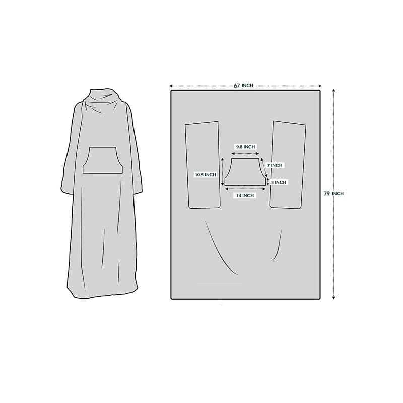 Functional TV large tv static blanket lazy flange sleeve blanket multi -function can wear Amama blanket 4